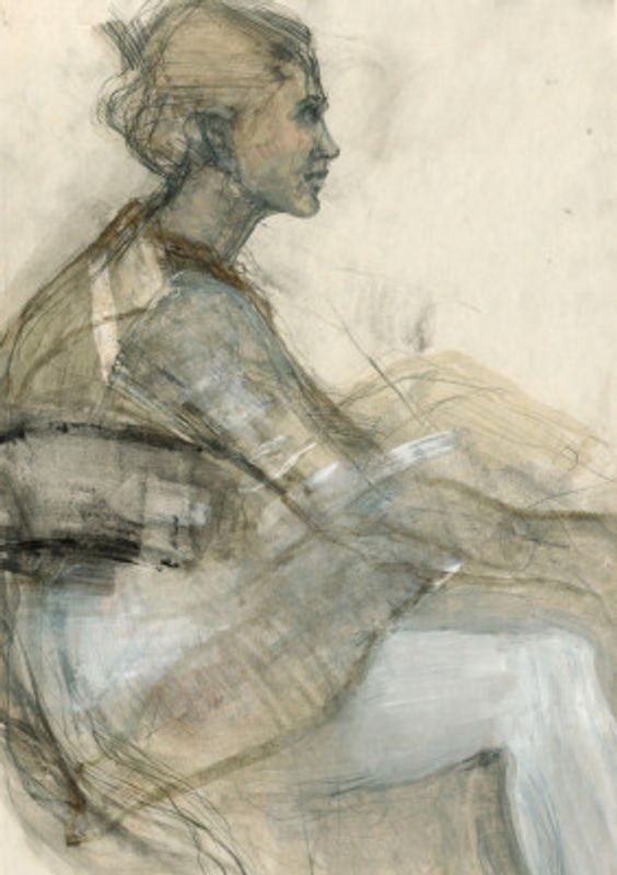 Sketch of a Woman Figure