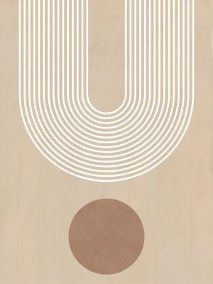 Beige Arc Poster