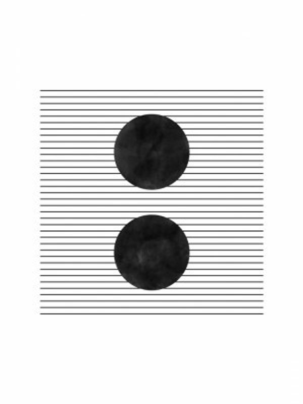 Two Black Circles On A White Background