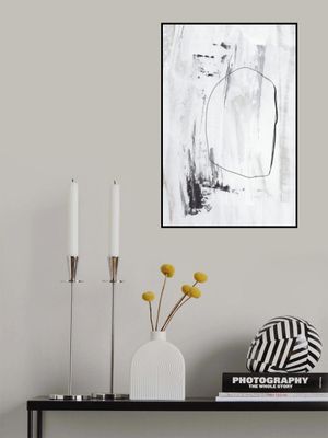 Black Strokes And A Delicate Outline