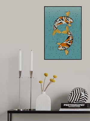 Two koi Fish Swimming in Water