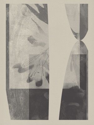 Neutral Organic Shapes in taupe and white