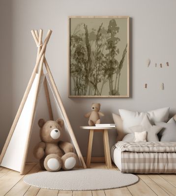 Misty Meadow. Abstract Botanical Art No.8