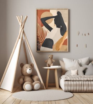 Silhouette of a Person Walking