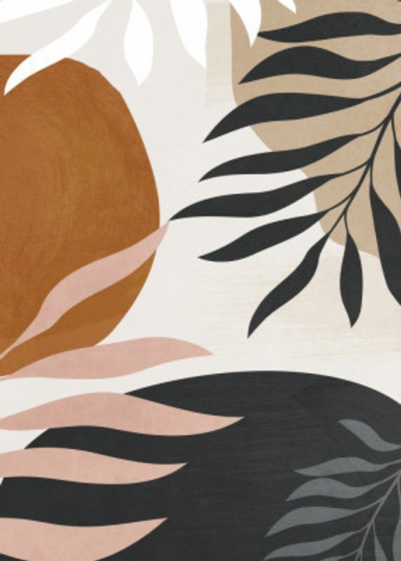 Abstract Art With Leaves