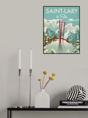 Saint Lary Ski Poster