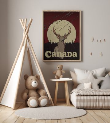 Canada Vintage Travel Poster