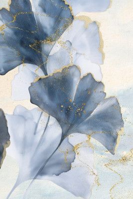 Blue Ginkgo Leaves 2