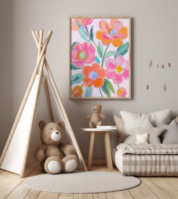 Vibrant Abstract Flowers