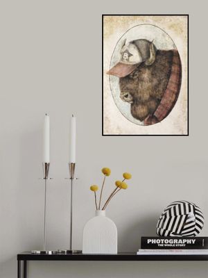 Buffalo In A Baseball Cap