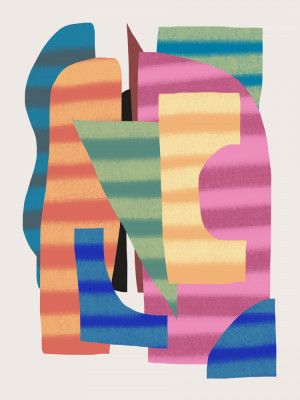 Abstract Stripe Minimal Collage 17