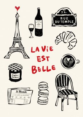 La Vie Est Belle - Paris Poster