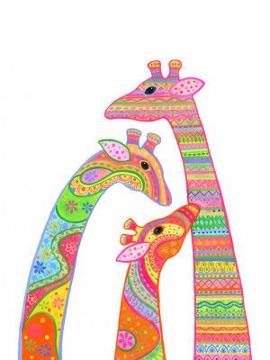 Patterned Giraffes
