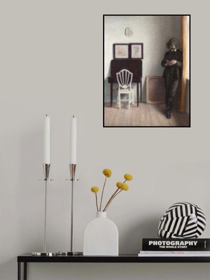 Interior With Young Dog Reading