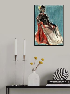 Elegant Pose of Woman Portrait