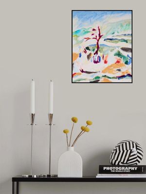 Garden In Snow, Tamara Jare, oil on canvas