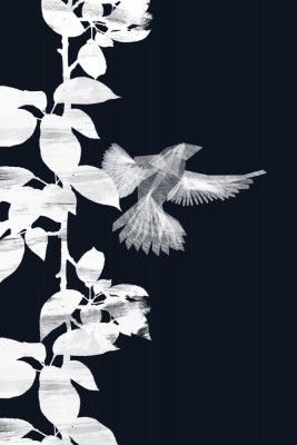 Bird Botanical B 20x30