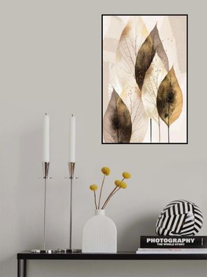 Leaves in Burnt Umber and Gold