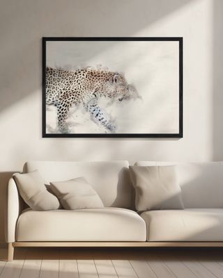 Abstract African Leopard Watercolor Art