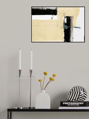 Neutral &amp; Black Art Print No 2