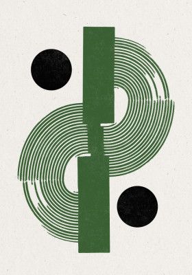 Modern Objects Green No.12