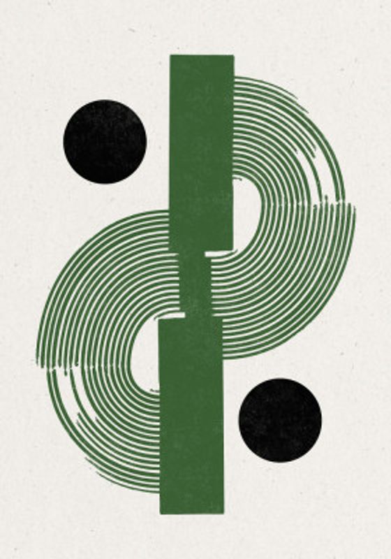 Modern Objects Green No.12