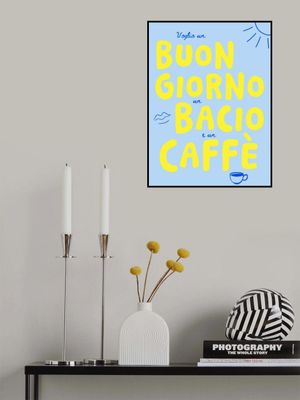 Buingiorno, bacio, caffe - blue/yellow