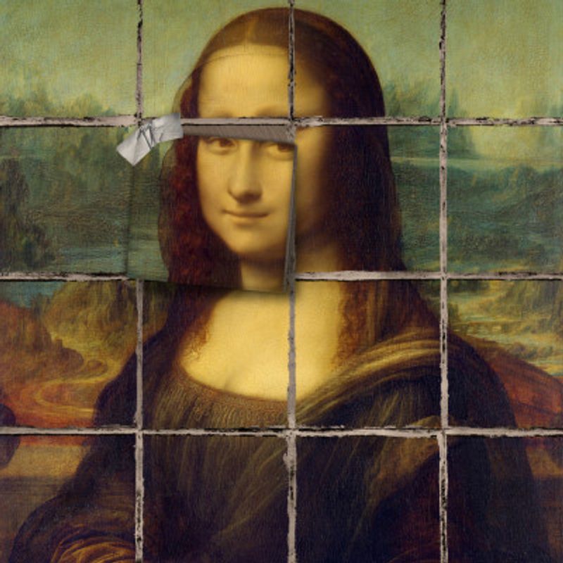 Mona Lisa -  the Bad Tiling Edition
