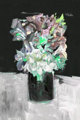 Colorful Flower with Vase