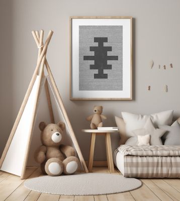 Woodblock Aztec Textile