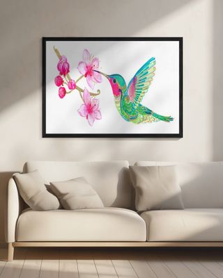 Hummingbird and Blossom