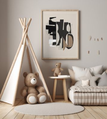 Black and White and Brown Relief 2