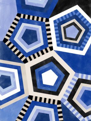 Geometric Pattern With Hexagonal Shape