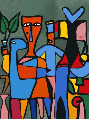 Geometric Shapes And Bold Colors In A Modern Style