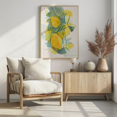 Vibrant Abstract Lemons