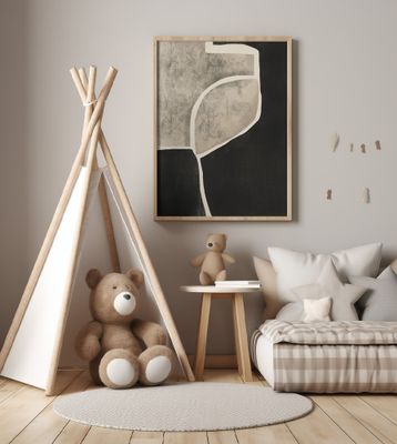 Black Abstract Mosaic