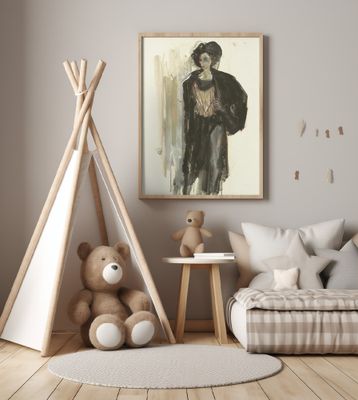 Stylized Figure In Dark