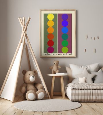 Contrast of dark and cool