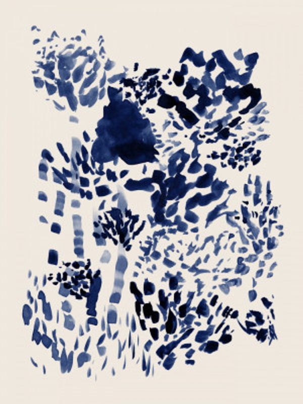 Navy Blue Free Flowing Garden