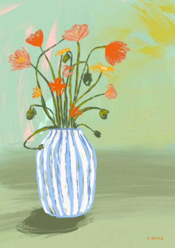 The Striped Blue Vase
