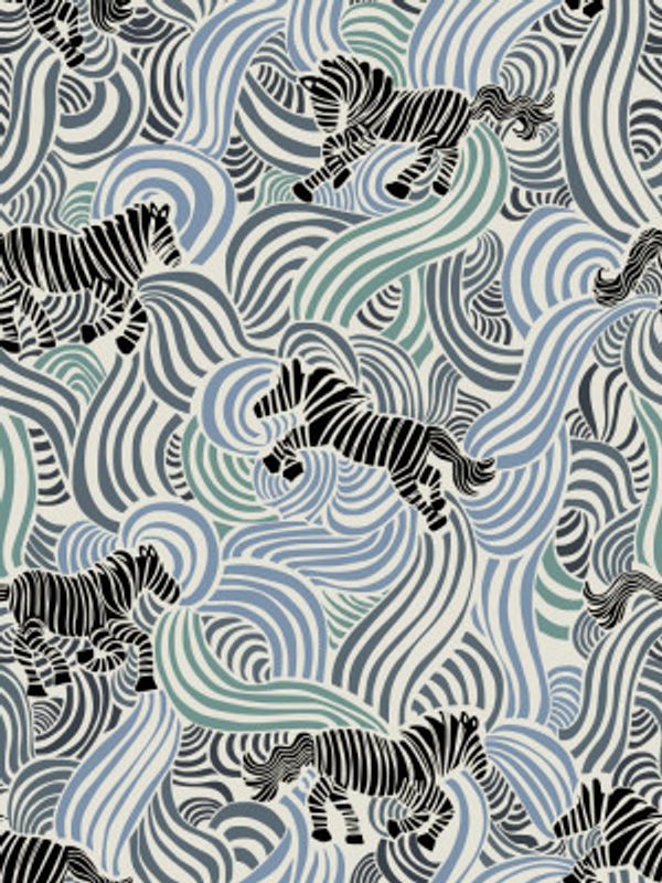 Zebra animal print denim pattern