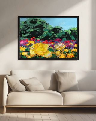 Wild Rose Oil On Canvas