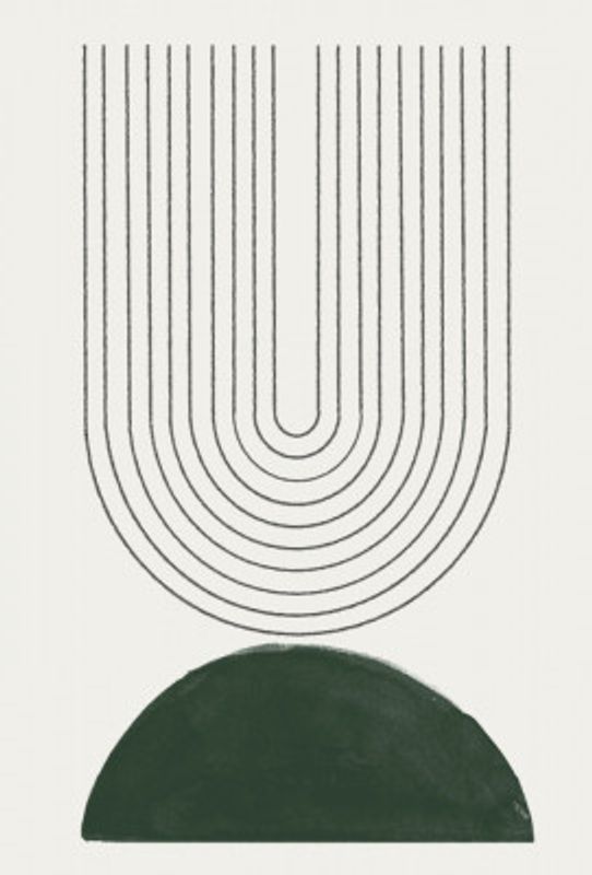 Green Mid Century Modern No.5