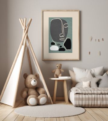 Neo-Cubist Abstract Portrait 1