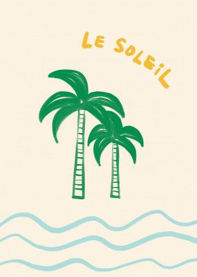 Le Soleil - French Coastal Palm Tree