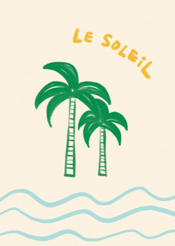 Le Soleil - French Coastal Palm Tree