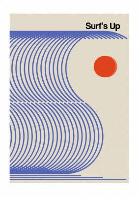 Surf's Up Biscuit Blue