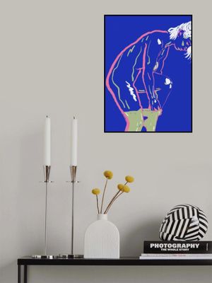 Nude in green leggings