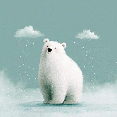 Happy polar bear