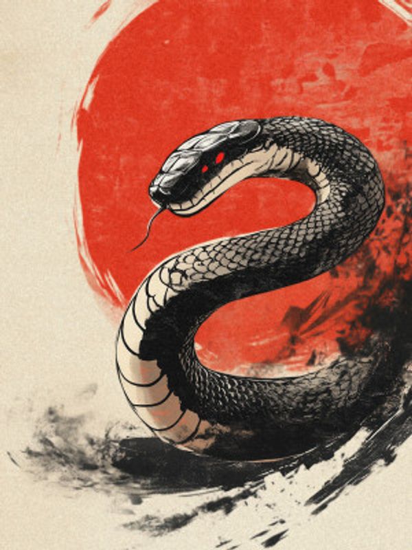 Snake With the Red Hot Sun